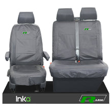 Load image into Gallery viewer, VW Transporter T6.1,T6,T5.1 Kombi Or Panel Van Inka Front 1+2 Waterproof Seat Covers Grey
