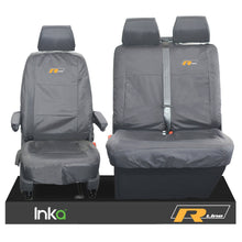 Load image into Gallery viewer, VW Transporter T6.1,T6,T5.1 Kombi Or Panel Van Inka Front 1+2 Waterproof Seat Covers Grey
