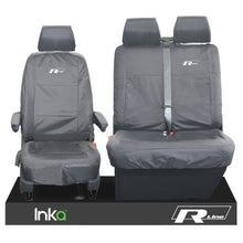 Load image into Gallery viewer, VW Transporter T6.1,T6,T5.1 Kombi Or Panel Van Inka Front 1+2 Waterproof Seat Covers Grey
