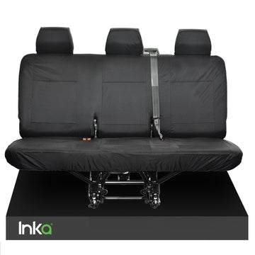 Mercedes Sprinter Rear Row Triple Seat Inka Fully Tailored Waterproof Seat Cover Right Hand Drive, 2006 Onwards Black