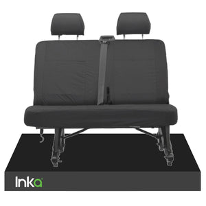INKA Tailored VolksWagen (VW) T6 Transporter Van Waterproof Rear Double (Behind Passenger) Seat Covers [Choice of 2 Colours]