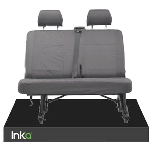INKA Tailored VolksWagen (VW) T6 Transporter Van Waterproof Rear Double (Behind Driver) Seat Covers [Choice of 2 Colours]