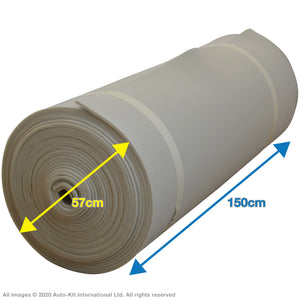 INKA Scrim Foam 3mm 6mm 10mm Car Padding Trimming Upholstery 1.5m Roll Width