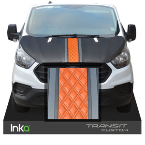 Ford Transit Custom Bentley Diamond Quilted Bonnet Cover Stone Chip Protector OEM ( Choice of 6 Colours )