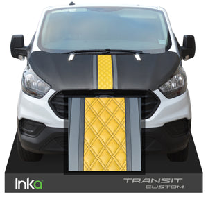 Ford Transit Custom Bentley Diamond Quilted Bonnet Cover Stone Chip Protector OEM ( Choice of 6 Colours )