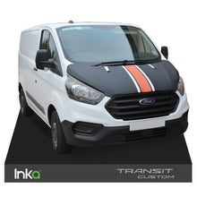 Load image into Gallery viewer, Ford Transit Custom INKA Bonnet Cover Stone Chip Protector OEM Black Vinyl Fabric
