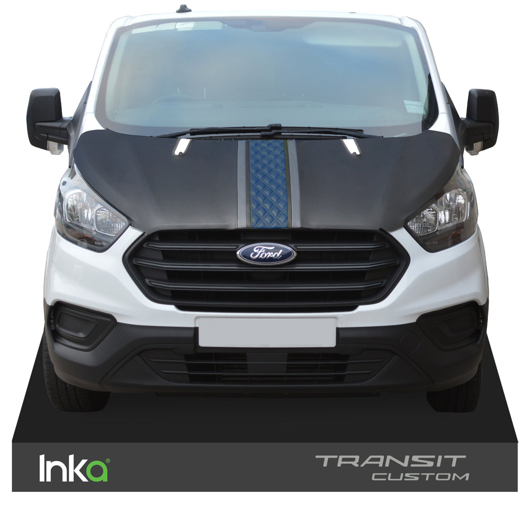 Ford Transit Custom Bentley Diamond Quilted Bonnet Cover Stone Chip Protector OEM ( Choice of 6 Colours )