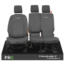 Load image into Gallery viewer, Ford Transit Connect INKA Front Tailored Waterproof Seat Covers with EMB Grey MY13-23
