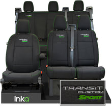 Load image into Gallery viewer, Ford Transit Custom Heavy Duty Front &amp; Rear Triple Seat Covers Genuine OEM MY 12-2023 [Choice Of 6 Colours]
