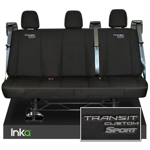 Ford Transit Custom Heavy Duty Rear Triple Seat Covers Genuine OEM MY 12-2023 [Choice Of 6 Colours]