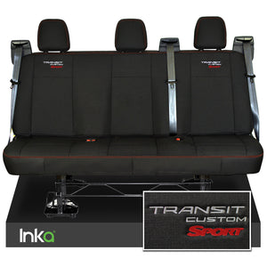 Ford Transit Custom Heavy Duty Rear Triple Seat Covers Genuine OEM MY 12-2023 [Choice Of 6 Colours]