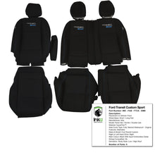 Load image into Gallery viewer, Ford Transit Custom Heavy Duty Front Seat Covers Genuine OEM MY 12-2023 [Choice of 6 Colours]
