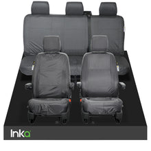 Load image into Gallery viewer, INKA VW Transporter T6 Kombi Set Tailored Waterproof For Kombi 1+1 Front and Rear Triple Seat Covers MY 2016 onwards [Choice of 2 colours]
