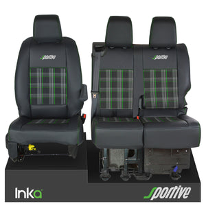 Vauxhall Vivaro Sportive MK3 INKA Front 1+2 Tailored GTi Tartan Seat Covers MY16-22 ( Choice of 6 Colours )
