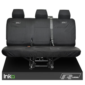 VW Transporter T6.1,T6,T5.1 Kombi Inka Rear Triple Waterproof Seat Covers Black