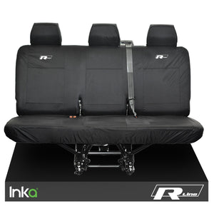 VW Transporter T6.1,T6,T5.1 Kombi Inka Rear Triple Waterproof Seat Covers Black