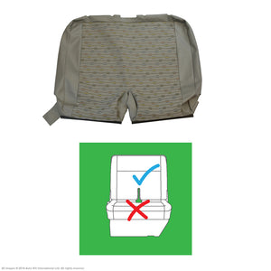 Original VW Transporter T6, T5.1 PLACE Moonrock Grey Leatherette Front & Rear Seat Covers