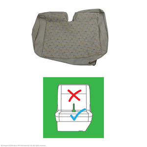 Original VW Transporter T6, T5.1 PLACE Moonrock Grey Leatherette Front & Rear Seat Covers