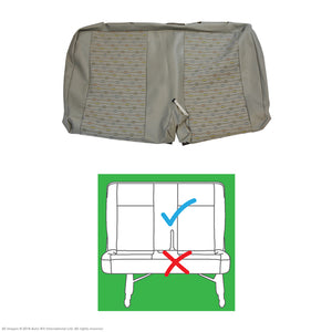 Original VW Transporter T6, T5.1 PLACE Moonrock Grey Leatherette Front & Rear Seat Covers