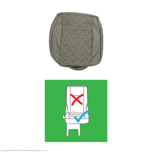 Original VW Transporter T6, T5.1 PLACE Moonrock Grey Leatherette Front & Rear Seat Covers
