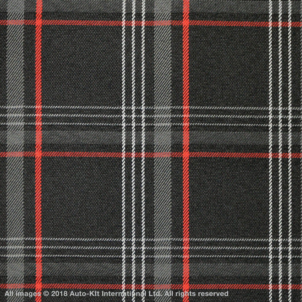 INKA VW Golf GTi Tartan Upholstery Fabric With Pre-Laminated 3MM Scrim Foam