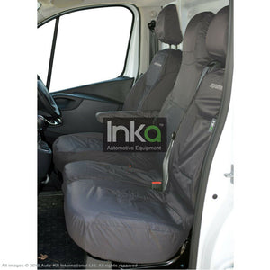 Vauxhall Vivaro B Sportive X82 INKA Front Tailored Waterproof Seat Covers Grey