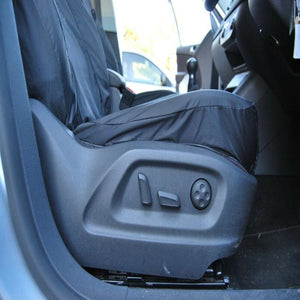 Volkswagen (VW) Tiguan Fully Tailored Waterproof Front Set Seat Covers 2009 onwards Heavy Duty Right Hand Drive Grey