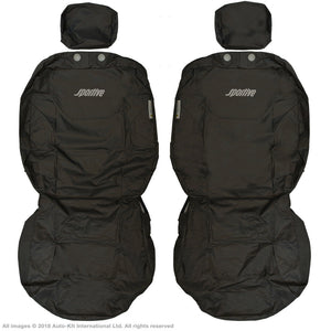 Vauxhall Vivaro A X83 INKA Front Set Waterproof Seat Covers Black MY 2001-14 MK2