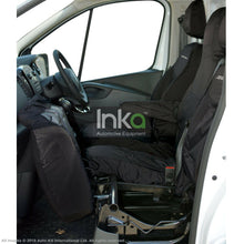 Load image into Gallery viewer, Vauxhall Vivaro B Sportive X82 INKA Front Tailored Waterproof Seat Covers Black
