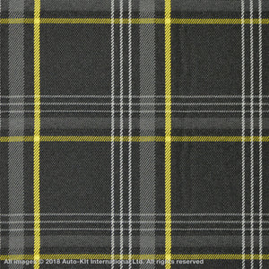 INKA VW Golf GTi Tartan Upholstery Fabric With Pre-Laminated 3MM Scrim Foam